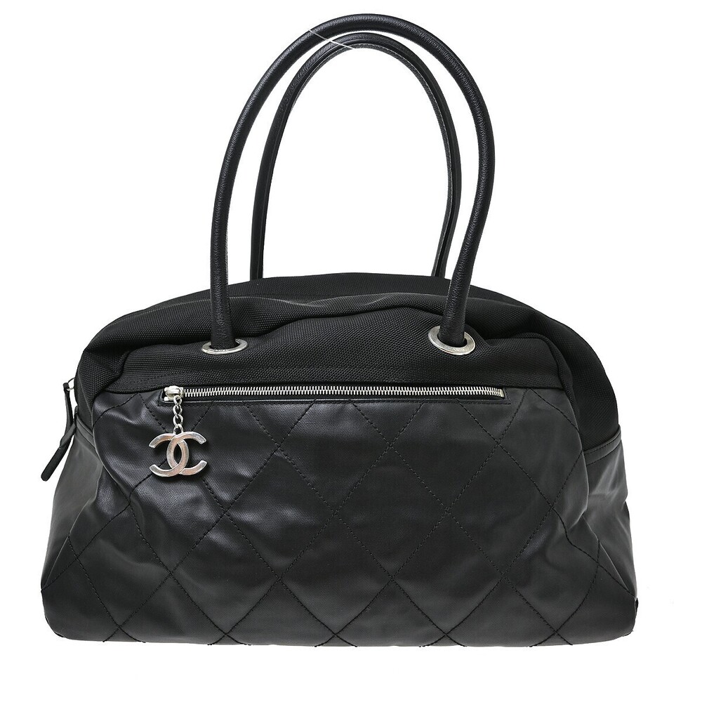Chanel Biarritz Duffle Quilted Canvas Large